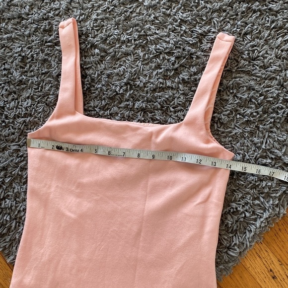 Lovers & Friends Donatella Square Neck Midi Dress In Blush Color Size Small - Picture 6 of 14